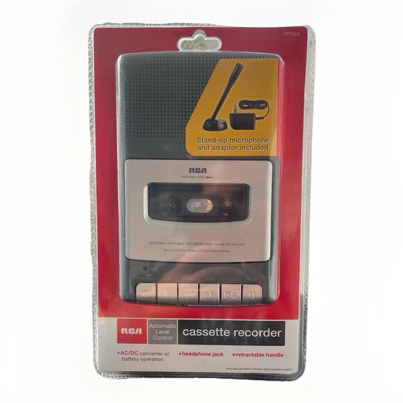 RCA RP3504 Cassette Recorder & Player – New SEALED – With Microphone & Adapter - Picture 1 of 16